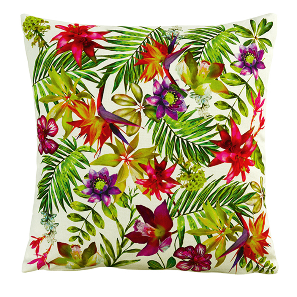 Kissenbezug floral tropisch Dekokissen Onuka  45x45