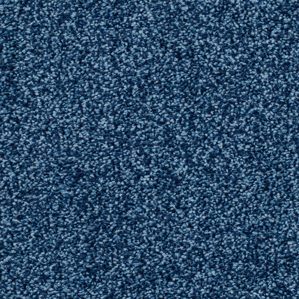 Teppichboden Derby Verlours Meterware auf Rolle blau 500 cm