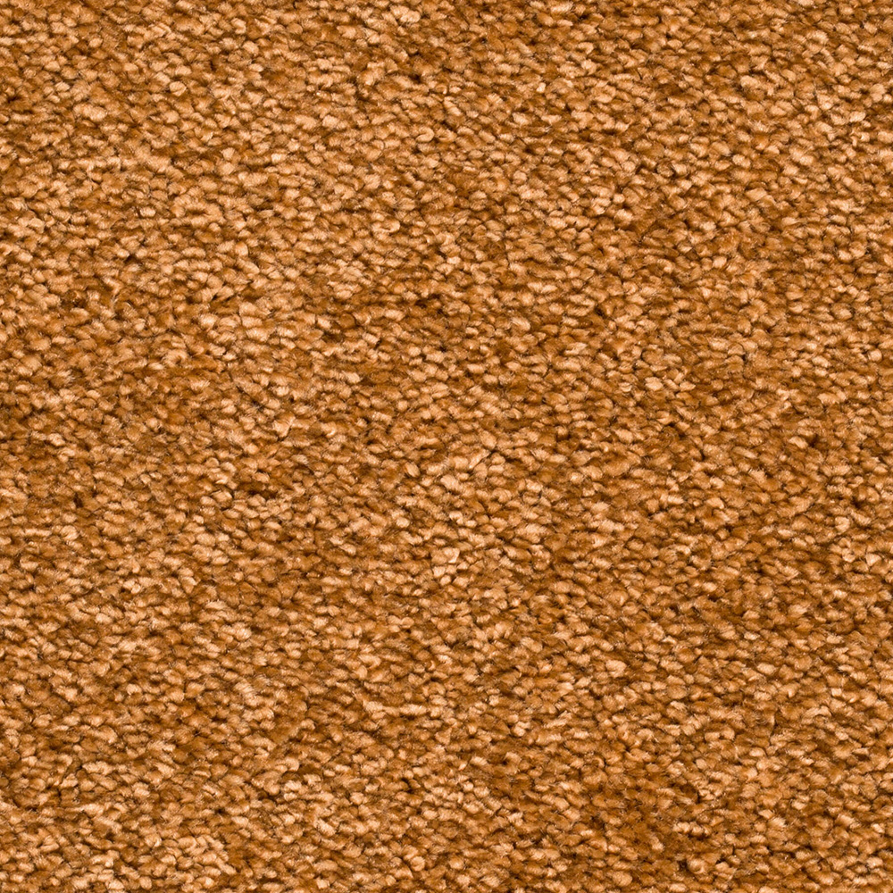 Teppichboden Achat Velours Meterware auf Rolle orange 500 cm